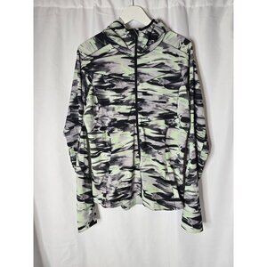 Lululemon Mist Over Windbreaker Women Sz 10 Paint Glide Multi Packable Hooded